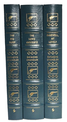 Easton Press Raymond Chandler 3 Vols 2003 The Big Sleep Long Goodbye + 1 - Image 1 of 4