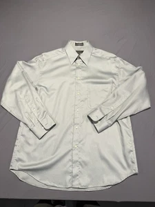 Crazy Horse Claiborne Dress Shirt 15.5 Neck 32/33 Sateen Grey - Picture 1 of 6