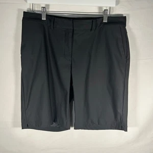Nike Dri-FIT Golf Shorts Womens Size 10 Medium Black Athletic Performance - Picture 1 of 9