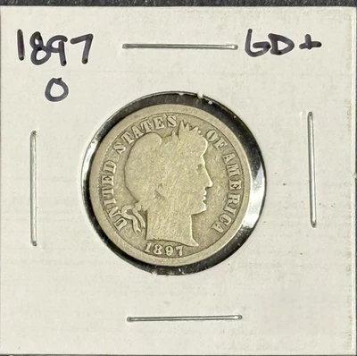 1897-O Barber Dime, GD+ (11303) - Image 1 of 3
