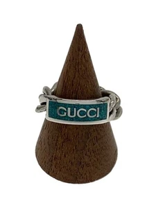 GUCCI ring SV925 #10 Green mens Used - Picture 1 of 4