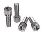 BMX Bicycle Stem Cap Bolt Set M8 X 1.25 X 24mm (Set of 4) CHROME