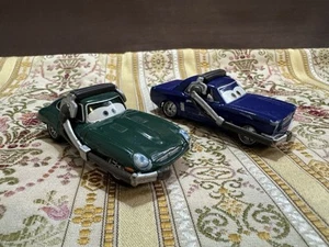 Disney Pixar Cars Brent Mustangburger David Hobbscapp Diecast Con Auriculares - Imagen 1 de 14