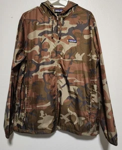 Patagonia Houdini CAMO Rain Jacket Windbreaker Mens Medium - Picture 1 of 12