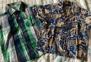 Hurley and Local Motion Button Up Collared Shirts 12 Months *See Description* - Picture 1 of 10