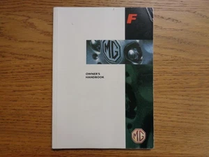 MG MGF Owners Handbook/Manual 95-99 - Picture 1 of 1