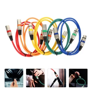 5pcs Microphone Lines Male-to- Cables Audio Cables Mic Cable Replacements - Afbeelding 1 van 12