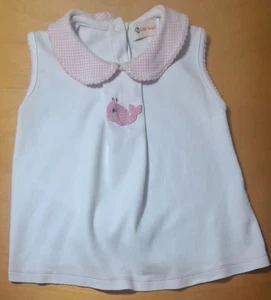 Baby Luigi Kleinkind Mädchen Top rosa handbestickt Wal Größe 24 Monate/2T - Bild 1 von 11