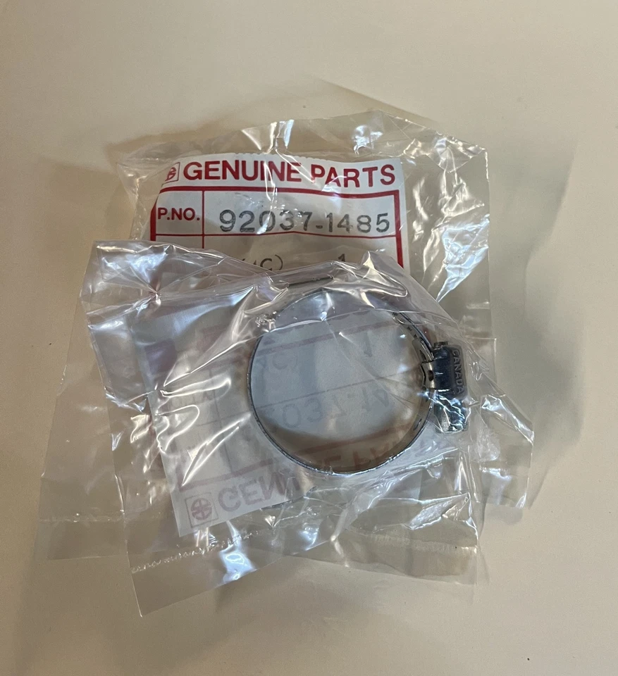 1984 Kawasaki KX125 KX80 Cooling Hose Clamp NOS 92037-1485 - Image 1 of 1
