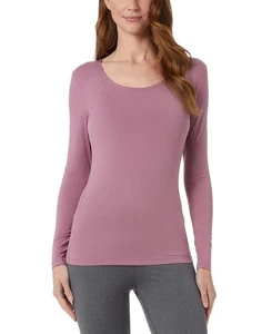 Camisa Top 32 Degrees Para Mujer Acogedora Calor Manga Larga Cuello Redondo Rosa Figura XXL - Imagen 1 de 2