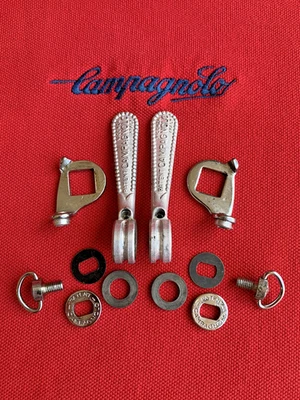 Vintage Campagnolo Old Logo Record 1013/5 & 6 speed Down Tube Control Levers - Image 1 of 2