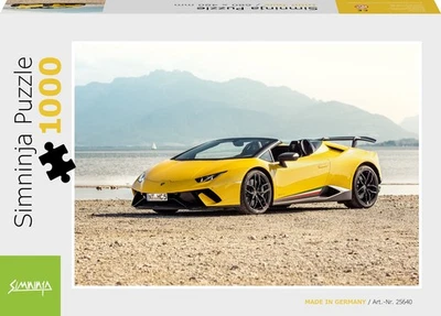Simninja Jigsaw Puzzle 1000 Piece - Theme: Lambo Huracan Car Puzzle for Adults - Image 1 of 2