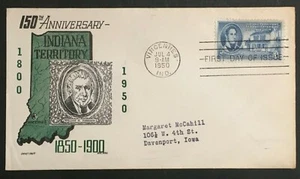 US FDC # 996 Indiana Territory Sesquicentennial - Picture 1 of 1