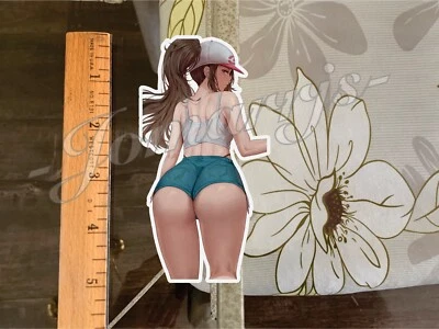 Покемон - Аниме - Хильда Тоуко Заказная Наклейка Наклейка Винил экки бикини сексуальный 1 - Изображение 1 из 3