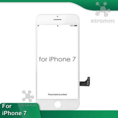 White iPhone 7 LCD Display Touch Screen Digitizer Frame Replacement A1660 A1778 - Image 1 of 4