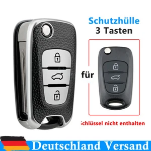 3Tasten Klapp Schlüssel Hülle für Hyundai i30 ix20 ix35 KIA Soul Sportage Optima - Bild 1 von 10