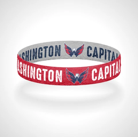 Reversible Washington Capitals Bracelet Wristband Go Caps All Caps Cover
