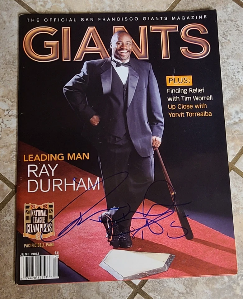 Ray Durham Signed 2003 SF Giants Program - Image 1 of 1