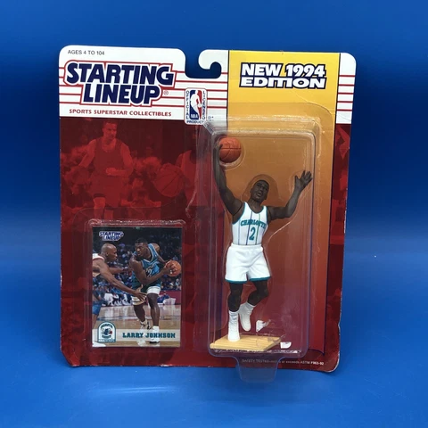 1994 Kenner Starting Lineup - Larry Johnson - Charlotte Hornets - SLU Cover