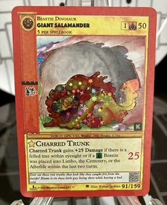 Metazoo Cryptid Nation Kickstarter Card #91/159 Giant Salamander - Imagen 1 de 3
