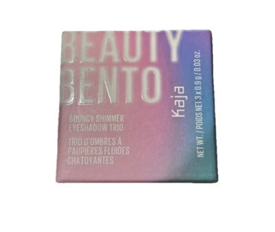Kaja Beauty Bento Bouncy Shimmer Eyeshadow Trio Shade #02 Orange Blossom 3g New - Image 1 of 4