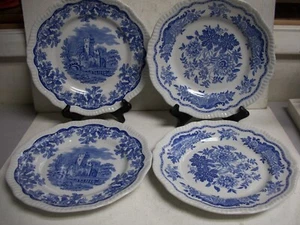 4 VTG The SPODE Blue Room Collection Regency Series RUINS JASMINE Dinner Plate - Picture 1 of 5