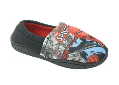 Childs Kids Boys Girls Comic Scene Spiderman Slippers