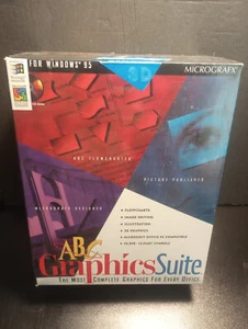 Brand New Micrografx ABC Graphics Suite Vintage Software Windows 95 CD ROM - Picture 1 of 2
