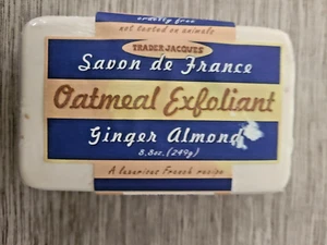 Trader Joe's Oatmeal Exfoliant Bar Almond Ginger Scent Savon De France 8.8OZ NEW - Picture 1 of 3