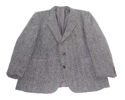 Harris Tweed Tejido a Mano Espiga Chaqueta Traje de Lana Británica Blazer Chaqueta Talla 44 Foto 1 de 4