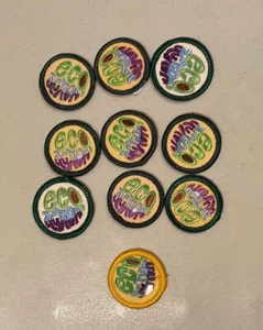 Parche redondo para coser Scouts Junior Girl Scout Eco Action No Leave Insignia Retirada - Imagen 1 de 1