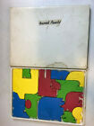 Vintage Geni Funland Kinder Grundfarbe Tier Cluster Puzzle im Tablett 14 Stck.