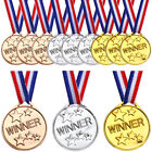 12 Fußball-Bänder & Medaillen für Kinder - 1. & 3. Platz, Sieger, Basketball