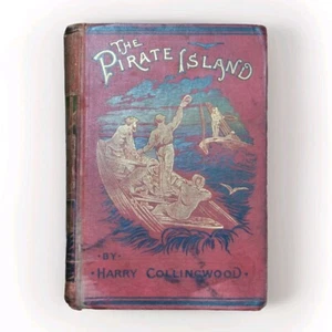The Pirate Island by Harry Collingwood Antique Book c1883 Blackie & Son Rare - Picture 1 of 6
