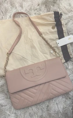 Bolso de Hombro Tory Burch Alexa Acolchado - Cuarzo Rosa Nuevo con Etiquetas ¡Auténtico! Foto 1 de 4