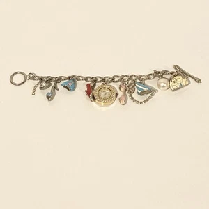 Charm Bracelet Unique Vintage Shoes Beach Theme - Picture 1 of 12