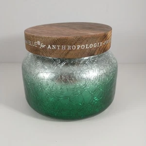 NUOVA candela vaso Anthropologie Capri blu abete e legna da ardere 19 oz. - Foto 1 di 3