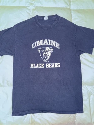 University Of Maine Black Bears T-Shirt Blue Size L - Image 1 of 4