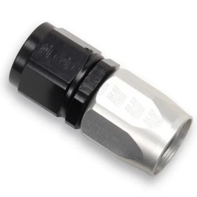 Extremo recto de manguera de flujo completo Russell Performance | -8 AN | negro/plateado Foto 1 de 3