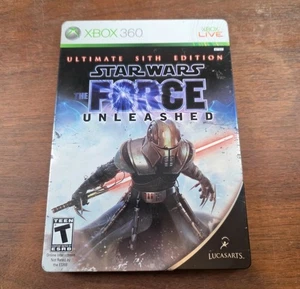 Star Wars:The Force Unleashed Ultimate Sith Edition Steel Case Xbox 360 Game CIB - Picture 1 of 4