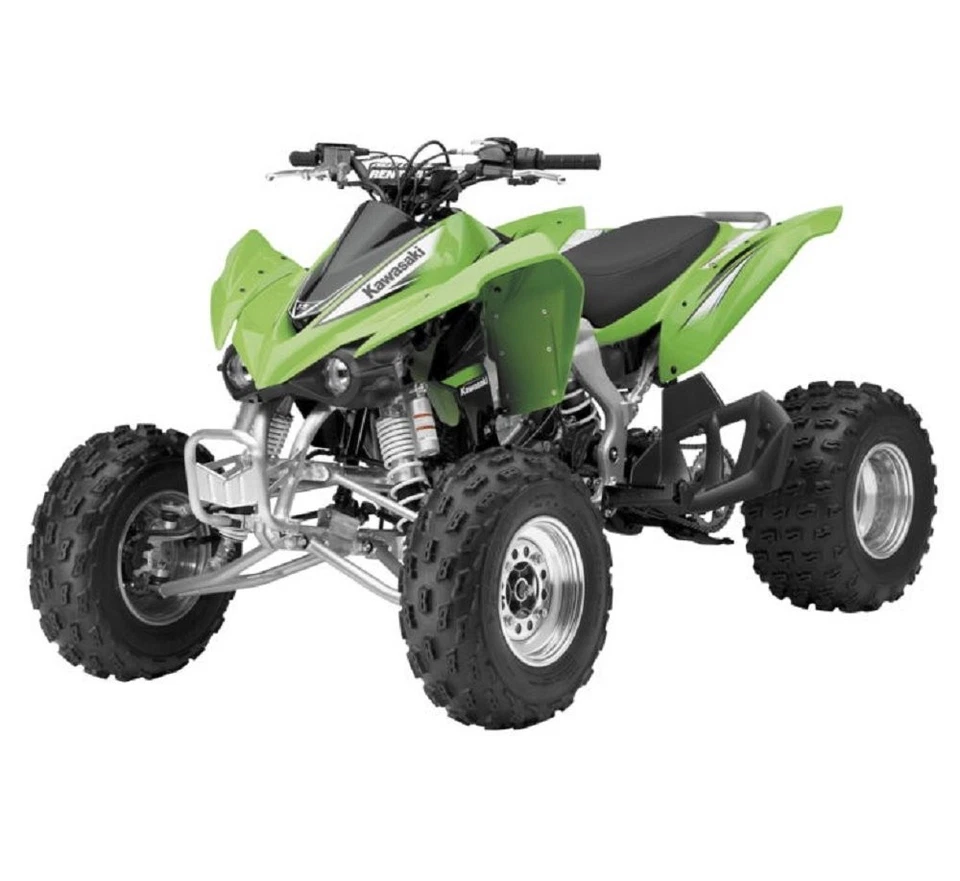 Piezas de ciclo naranja escala 1:12 juguete verde Kawasaki KFX 450R ATV 4 ruedas troquelado... Foto 1 de 1