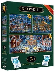 Rompecabezas Buffalo Games; multipack navideño de Eric Dowdle; 300/500/700 piezas - Imagen 1 de 5