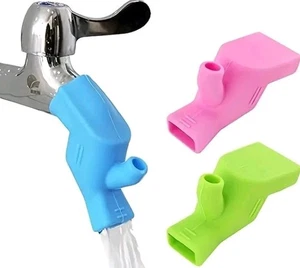 Rubber Tap Swirl Nozzle Spray Silicon Flexible Extender Fits Most Taps Sink Bath - Picture 1 of 4