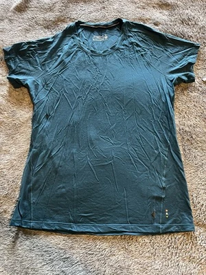 Smartwool Mujer Grande Manga Corta Verano Peso Merino Azul Verde Usado en Excelente Condición Foto 1 de 4