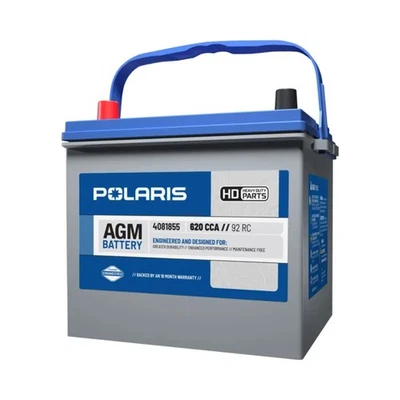 Polaris OEM HD AGM Battery 620 CCA/92 RC, 4081481, 4081855 Foto 1 de 4