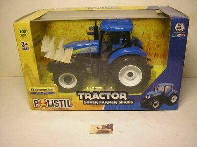 Die-cast Polistil Tractor New Holland Super Farmer Series scala 1:32 #S - Immagine 1 di 4