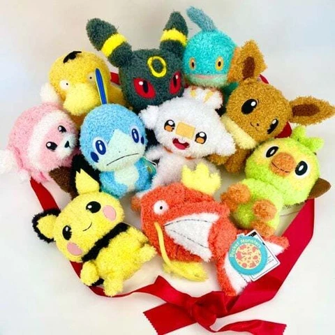 Pokemon Fluffy Plush Plush Stuffed Doll Toy Gift Kids Authentic Pikachu etc 3typ Cover