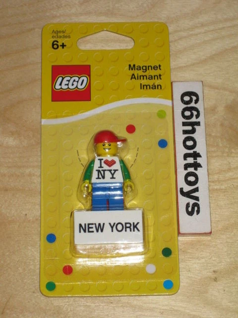 LEGO Magnet Lego Man Red Hat I Love NY New York 853317 NEW - Image 1 of 1