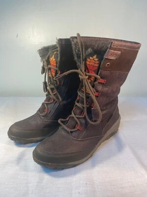 Botas aislantes Cushe Allpine Cone para mujer de cuero marrón con cordones impermeables EE. UU. 7 Foto 1 de 4