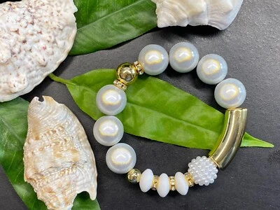 Armband Miracle Beads Gr. S Acryl Strassperle Strass Magic Beads #1029-4 - Bild 1 von 2